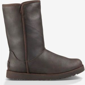 UGG Womens Michelle Boots #1014440 Shearling Brown Leather Sz 10